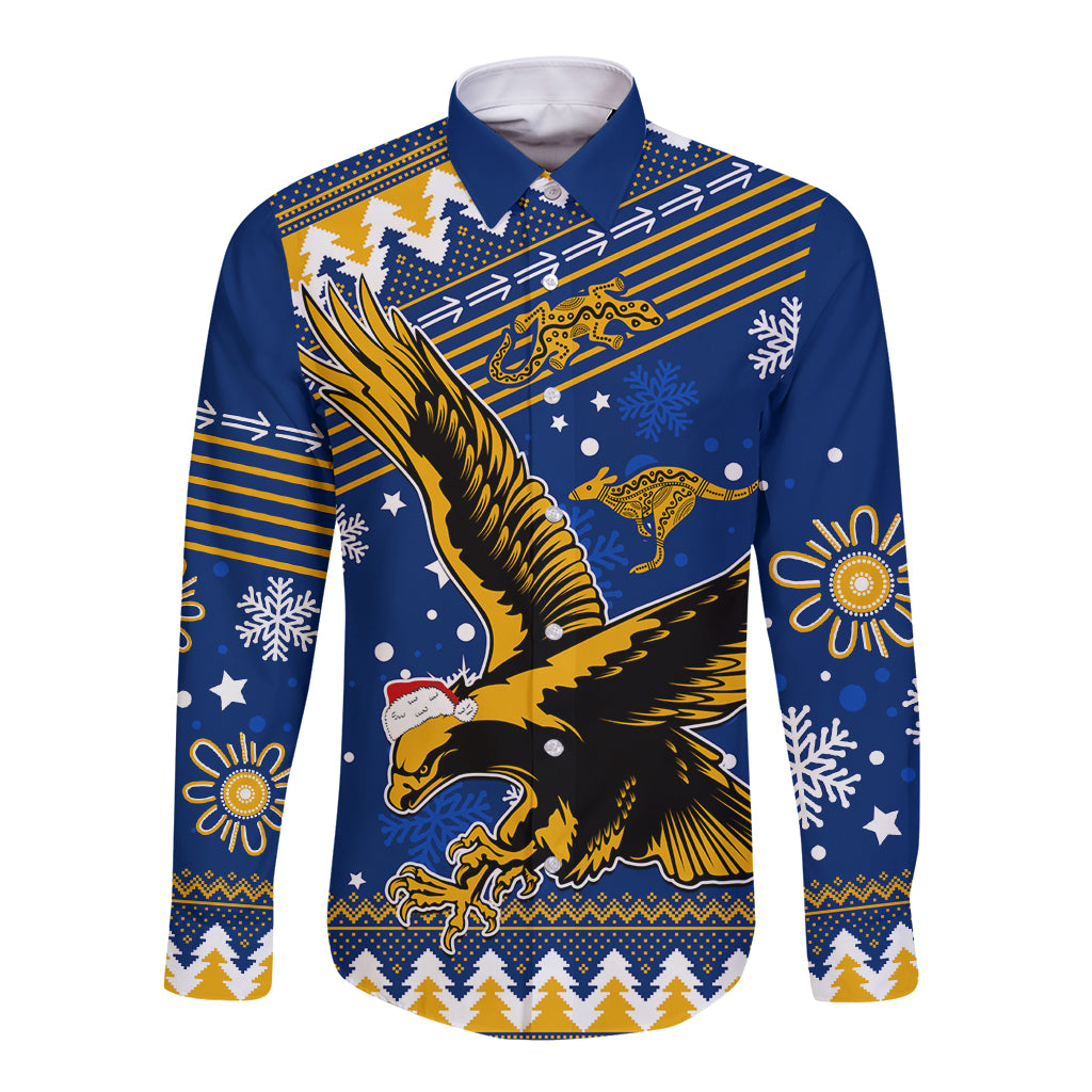 custom-eagles-football-long-sleeve-button-shirt-christmas-vibe-2023