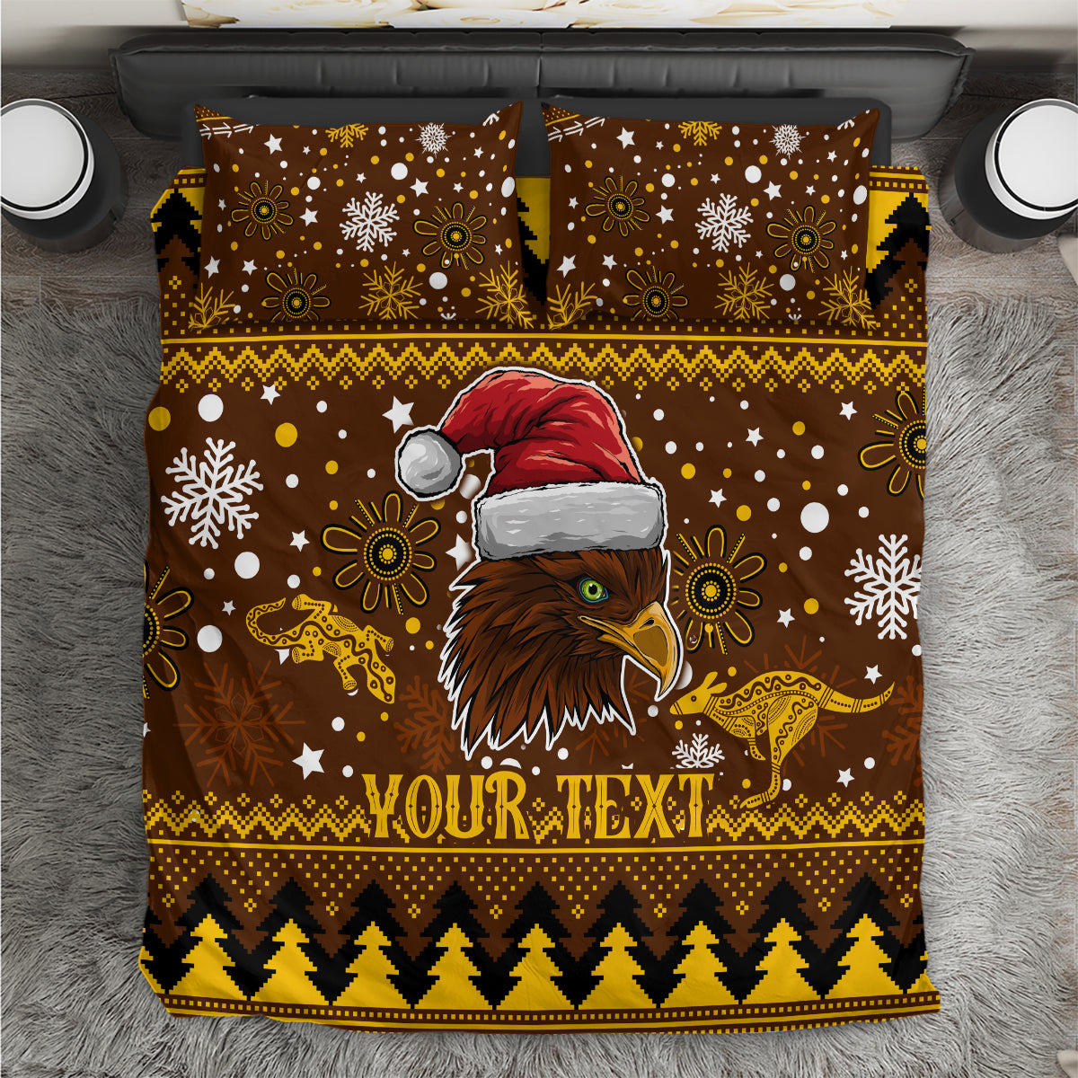 hawks-football-bedding-set-spectemur-agendo-christmas-vibe-2023