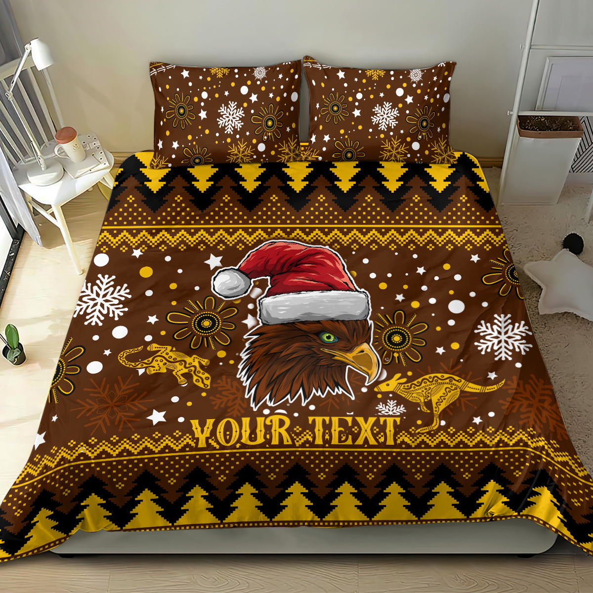 hawks-football-bedding-set-spectemur-agendo-christmas-vibe-2023
