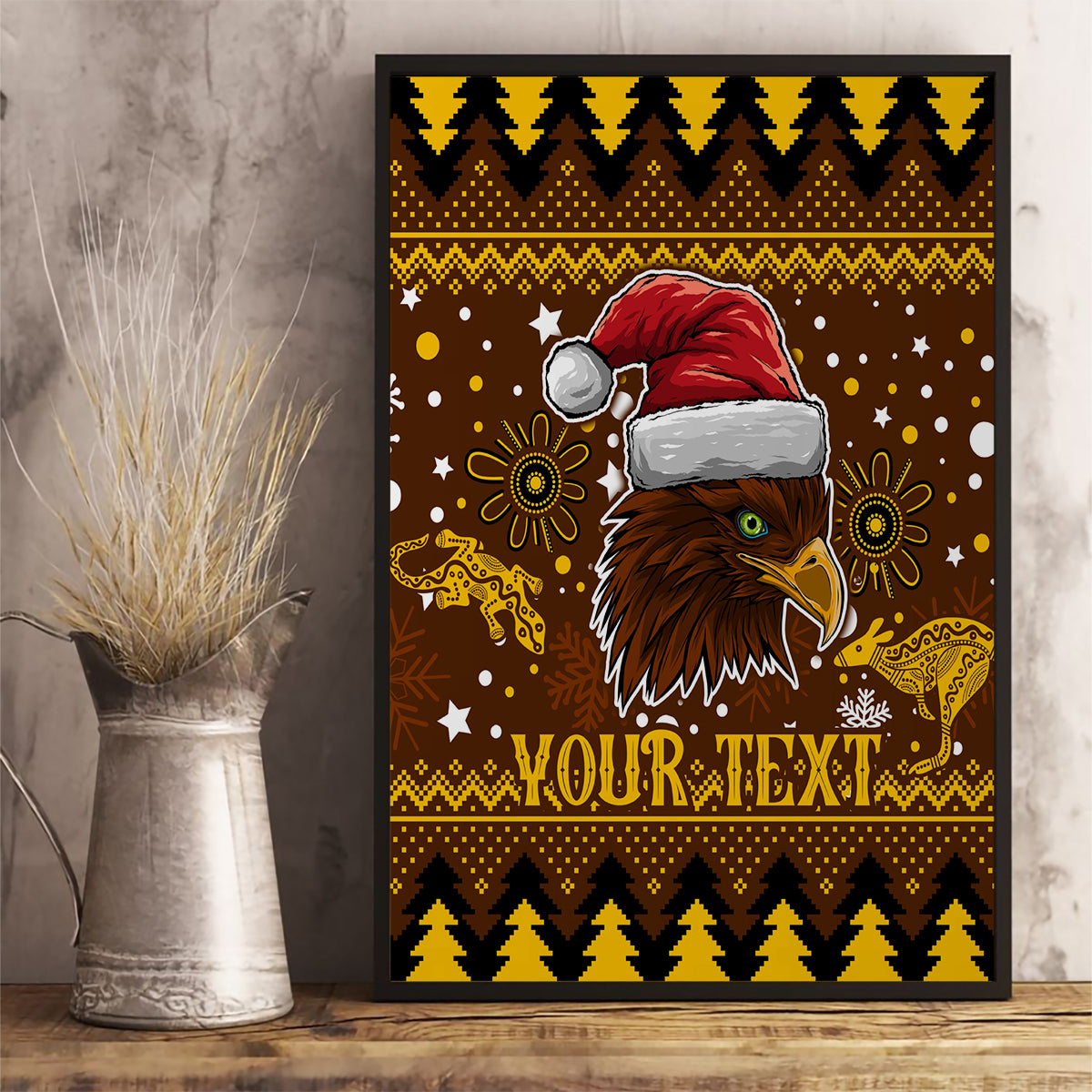 hawks-football-canvas-wall-art-spectemur-agendo-christmas-vibe-2023
