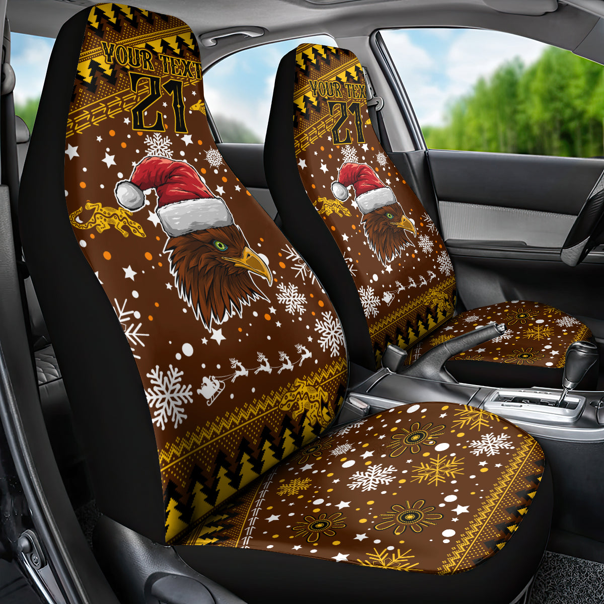 hawks-football-car-seat-cover-spectemur-agendo-christmas-vibe-2023
