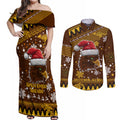 hawks-football-couples-matching-off-shoulder-maxi-dress-and-long-sleeve-button-shirt-spectemur-agendo-christmas-vibe-2023