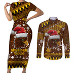 hawks-football-couples-matching-short-sleeve-bodycon-dress-and-long-sleeve-button-shirt-spectemur-agendo-christmas-vibe-2023