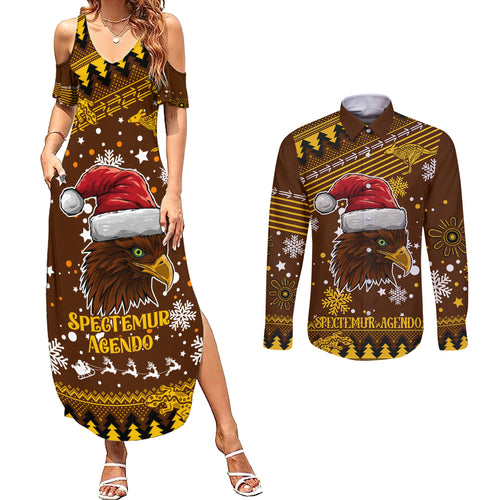hawks-football-couples-matching-summer-maxi-dress-and-long-sleeve-button-shirt-spectemur-agendo-christmas-vibe-2023