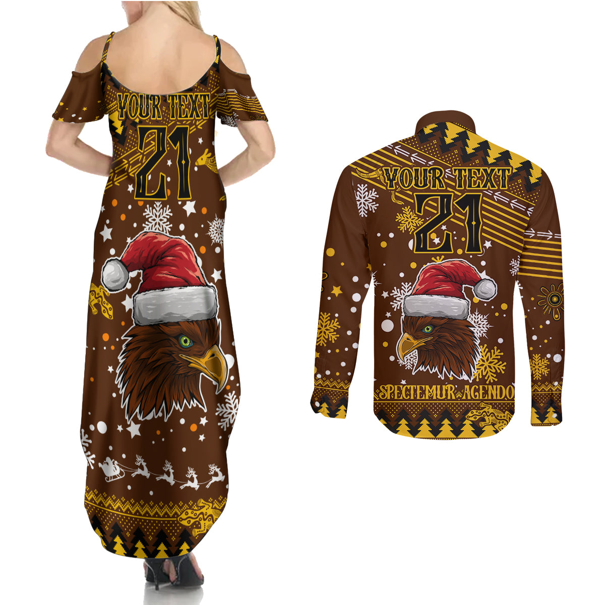 hawks-football-couples-matching-summer-maxi-dress-and-long-sleeve-button-shirt-spectemur-agendo-christmas-vibe-2023
