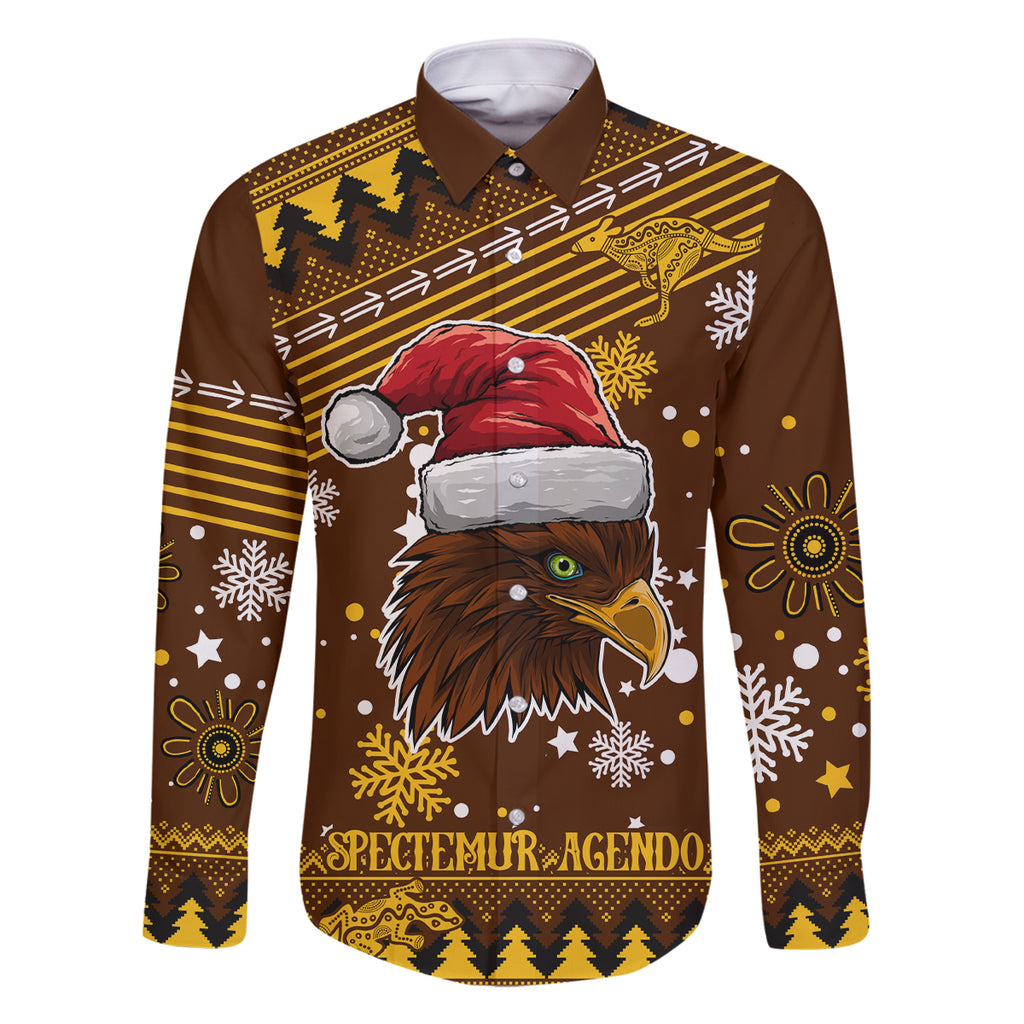 hawks-football-family-matching-long-sleeve-bodycon-dress-and-hawaiian-shirt-spectemur-agendo-christmas-vibe-2023