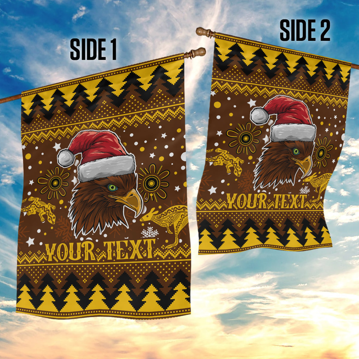 hawks-football-garden-flag-spectemur-agendo-christmas-vibe-2023