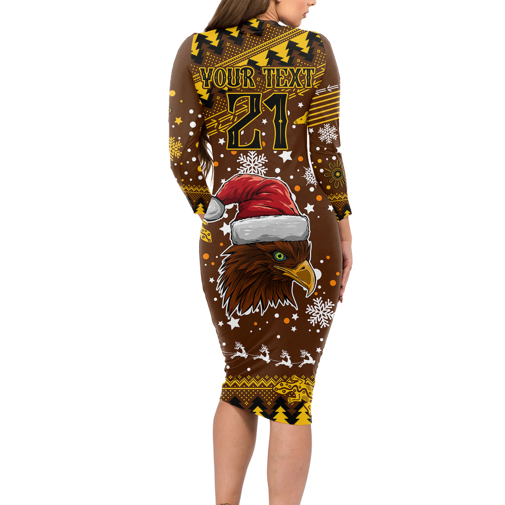 hawks-football-long-sleeve-bodycon-dress-spectemur-agendo-christmas-vibe-2023