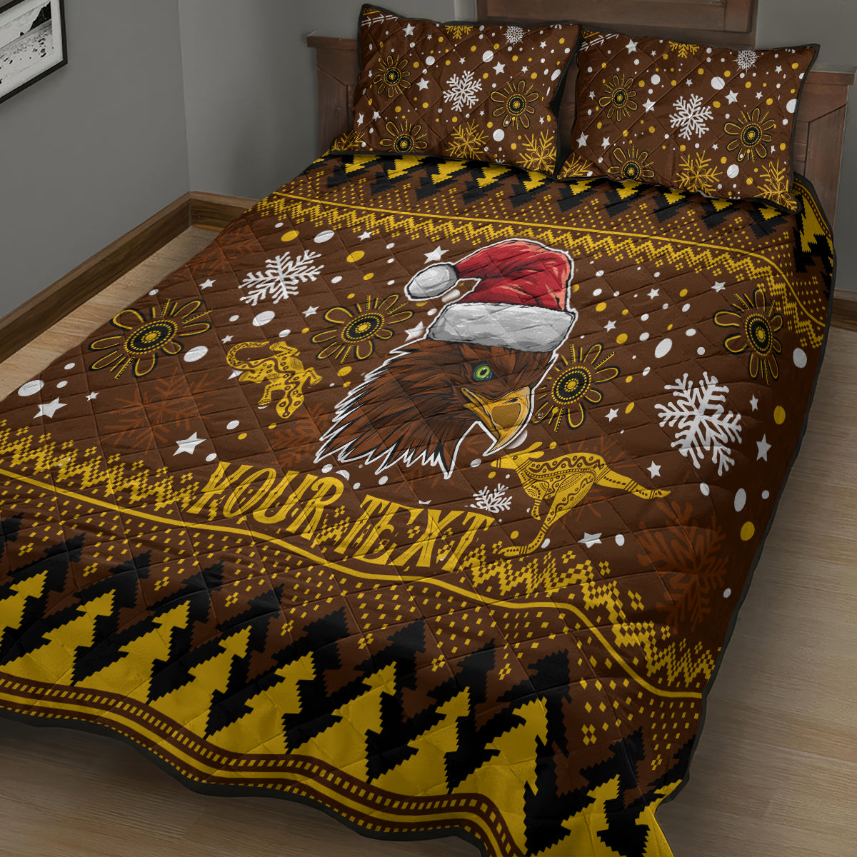 hawks-football-quilt-bed-set-spectemur-agendo-christmas-vibe-2023