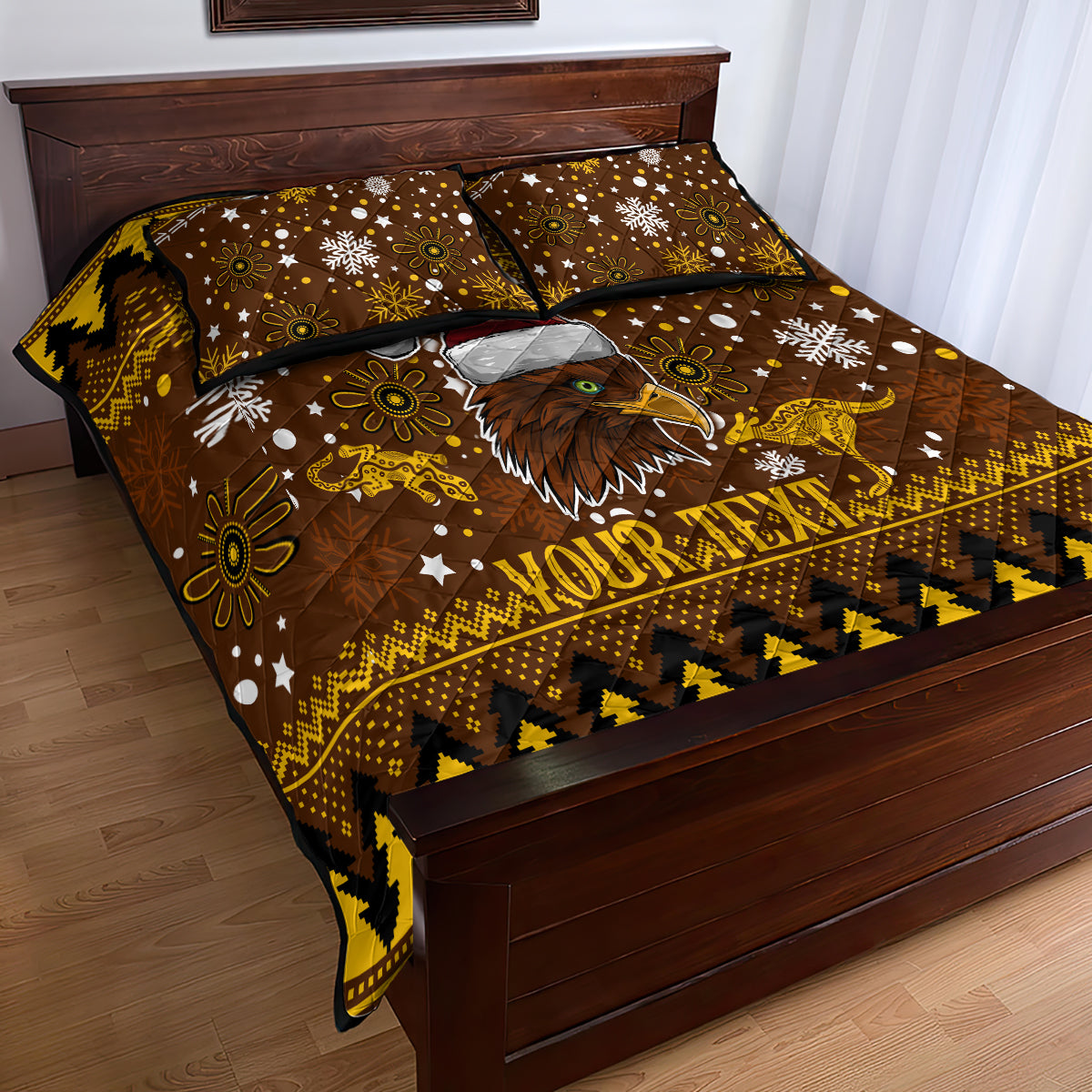 hawks-football-quilt-bed-set-spectemur-agendo-christmas-vibe-2023
