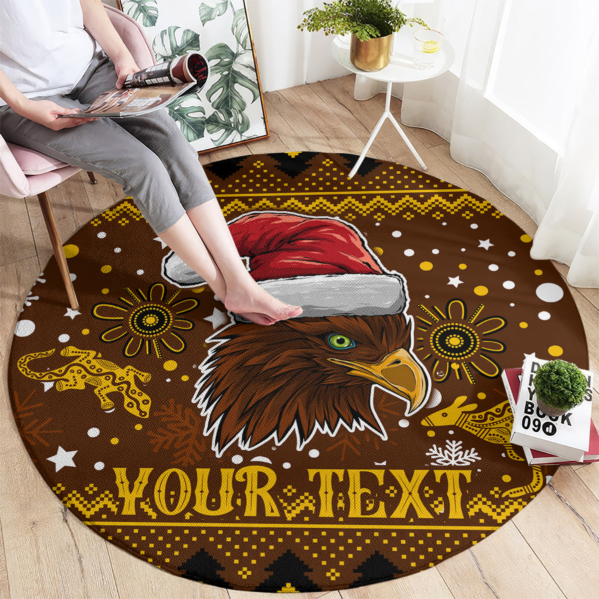 hawks-football-round-carpet-spectemur-agendo-christmas-vibe-2023