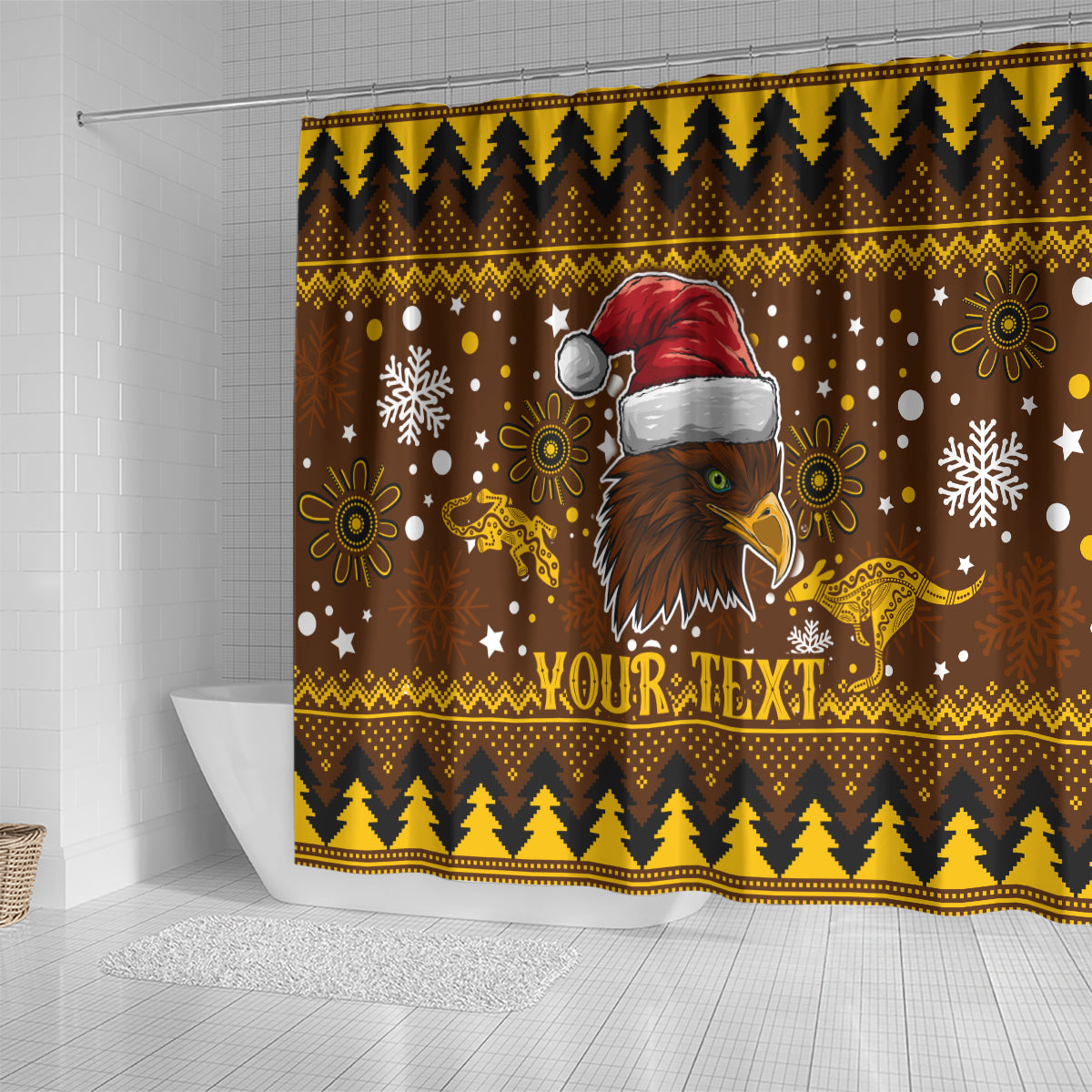 hawks-football-shower-curtain-spectemur-agendo-christmas-vibe-2023