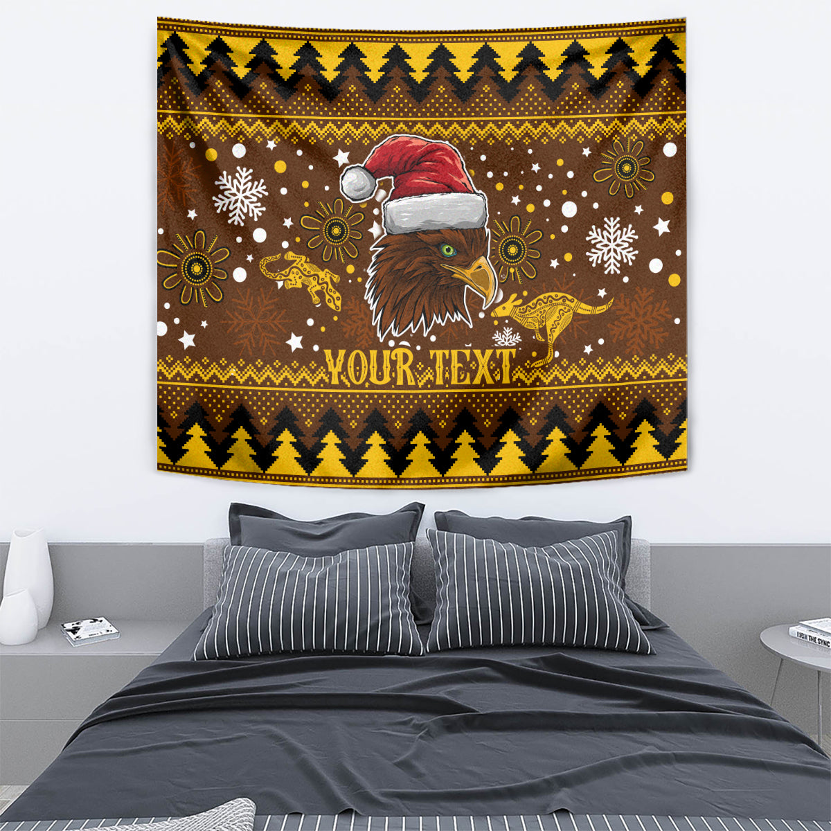 hawks-football-tapestry-spectemur-agendo-christmas-vibe-2023