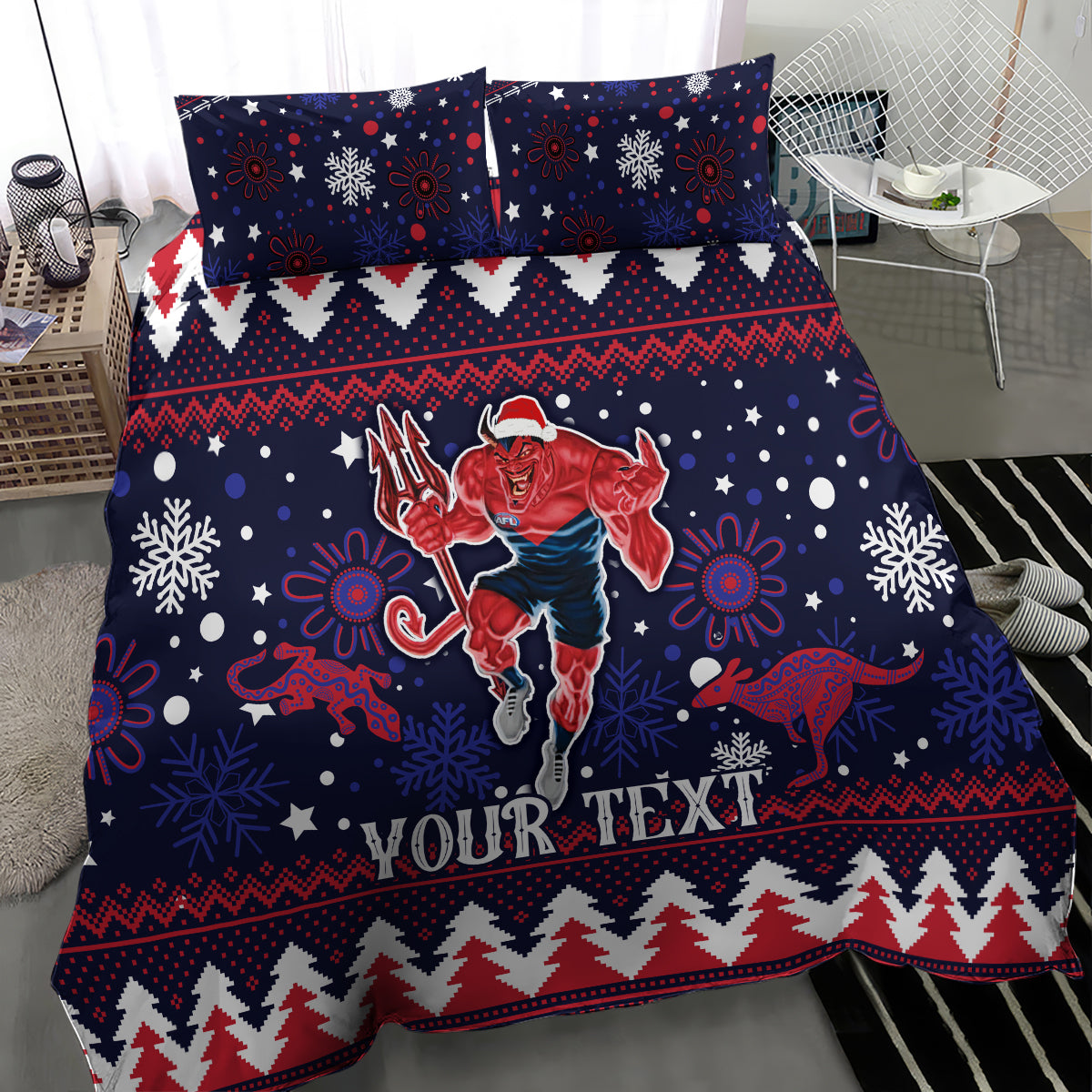 custom-melbourne-demons-football-bedding-set-narrm-christmas-vibe-2023