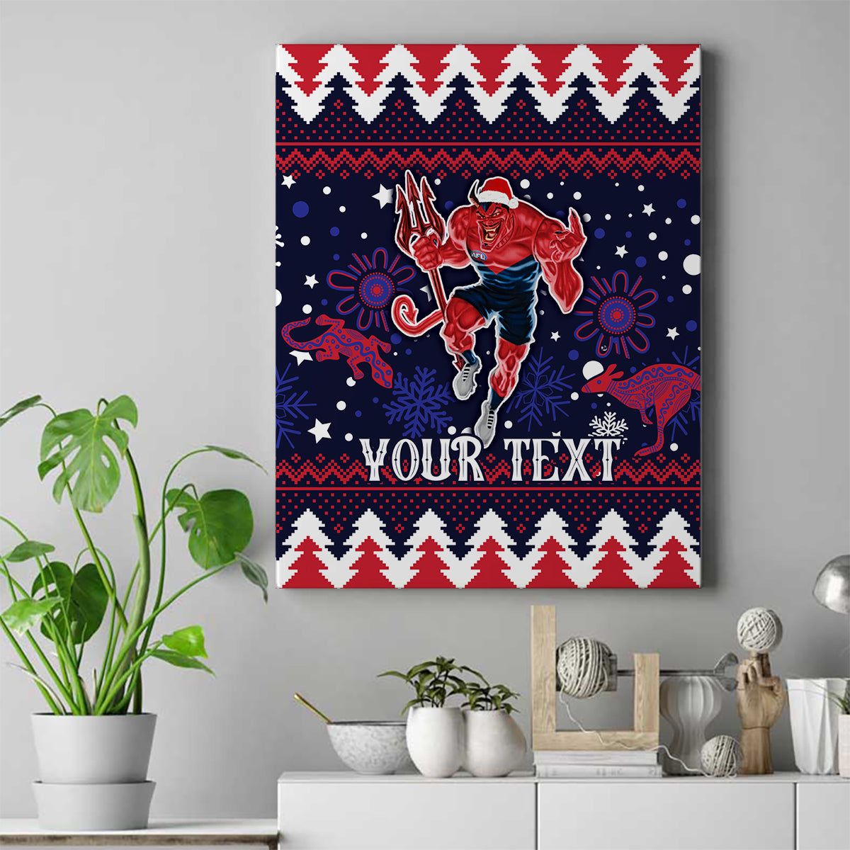 custom-melbourne-demons-football-canvas-wall-art-narrm-christmas-vibe-2023