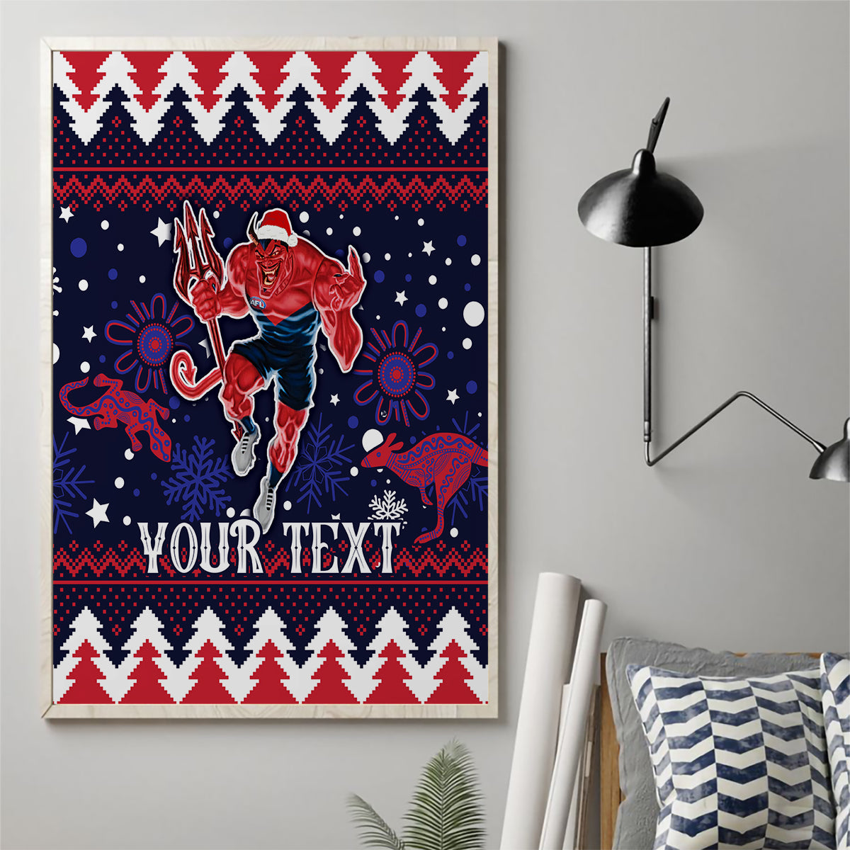 custom-melbourne-demons-football-canvas-wall-art-narrm-christmas-vibe-2023