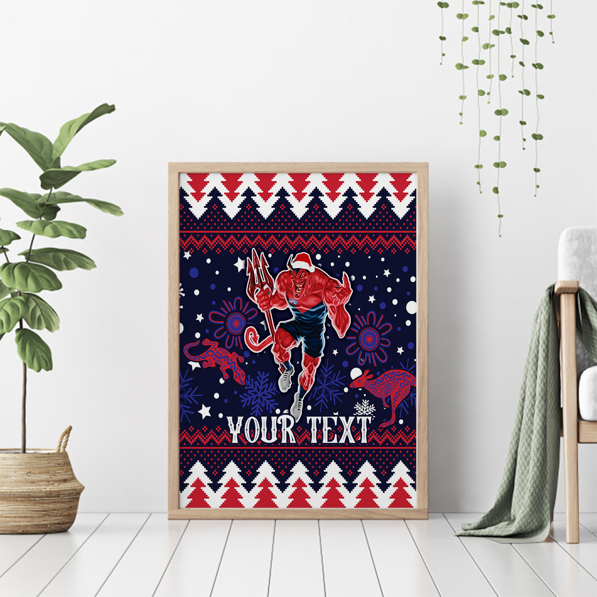 custom-melbourne-demons-football-canvas-wall-art-narrm-christmas-vibe-2023