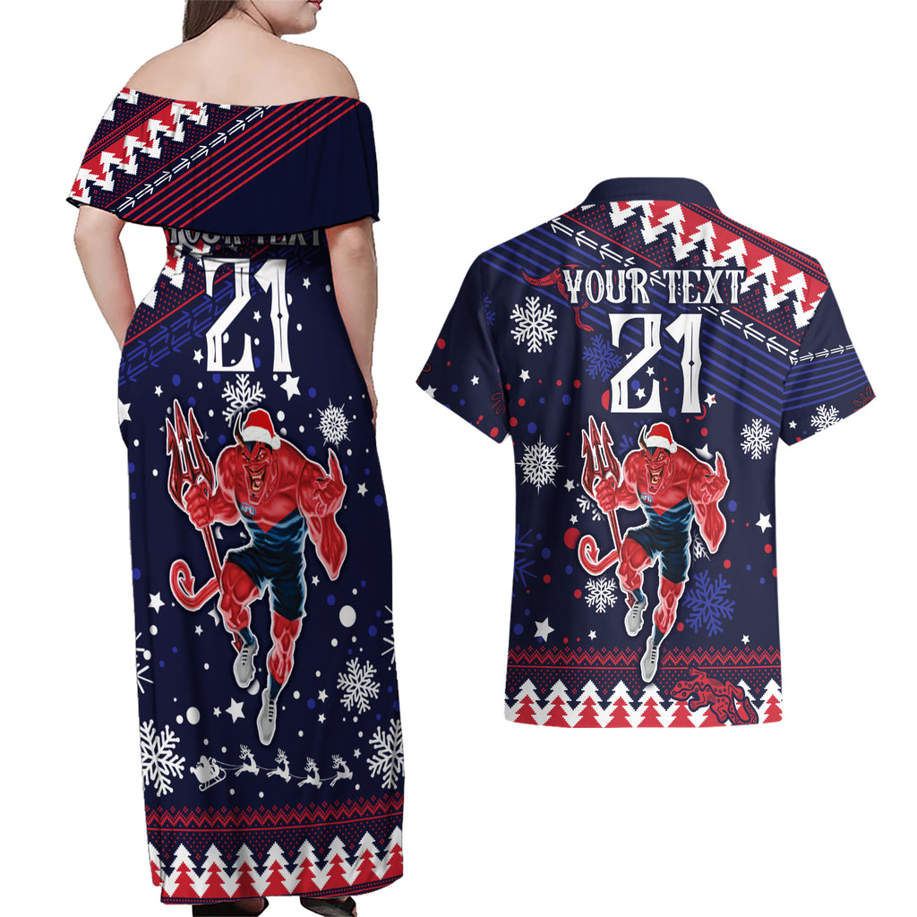 custom-melbourne-demons-football-couples-matching-off-shoulder-maxi-dress-and-hawaiian-shirt-narrm-christmas-vibe-2023