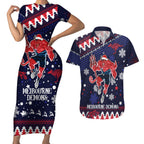 custom-melbourne-demons-football-couples-matching-short-sleeve-bodycon-dress-and-hawaiian-shirt-narrm-christmas-vibe-2023