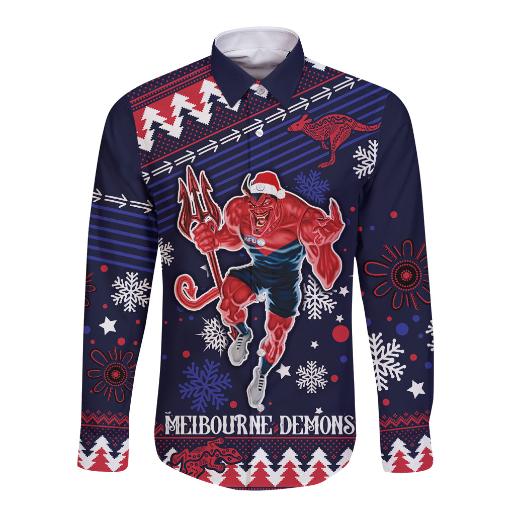 custom-melbourne-demons-football-long-sleeve-button-shirt-narrm-christmas-vibe-2023