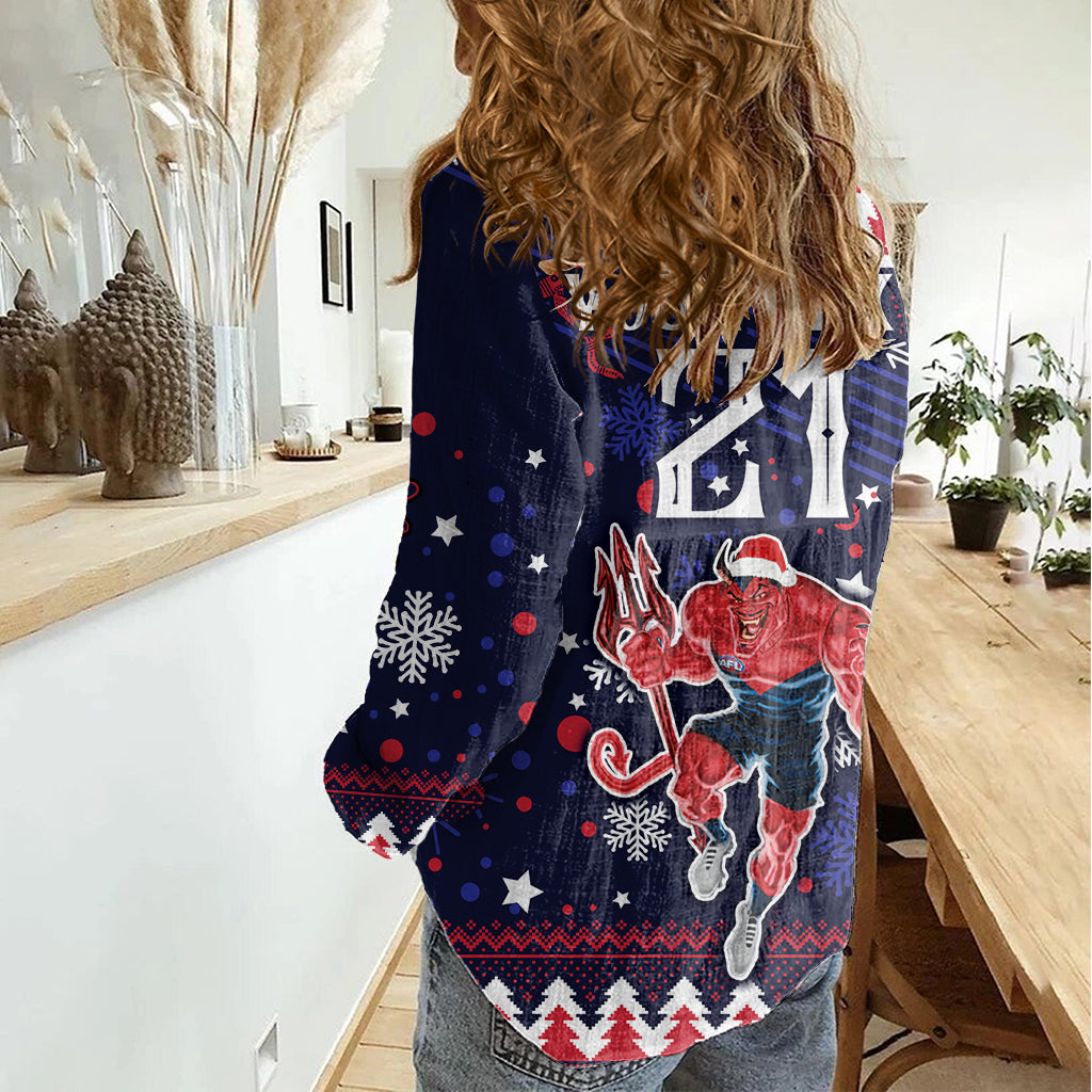 custom-melbourne-demons-football-women-casual-shirt-narrm-christmas-vibe-2023