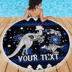 custom-north-kangaroos-football-beach-blanket-roos-christmas-vibe-2023