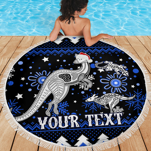 custom-north-kangaroos-football-beach-blanket-roos-christmas-vibe-2023