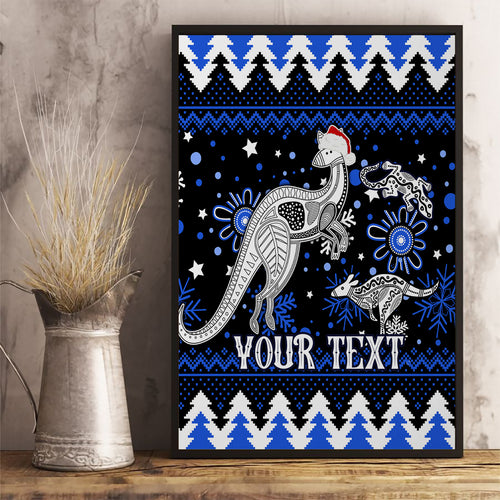 custom-north-kangaroos-football-canvas-wall-art-roos-christmas-vibe-2023