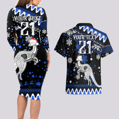custom-north-kangaroos-football-couples-matching-long-sleeve-bodycon-dress-and-hawaiian-shirt-roos-christmas-vibe-2023