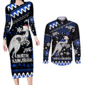 custom-north-kangaroos-football-couples-matching-long-sleeve-bodycon-dress-and-long-sleeve-button-shirt-roos-christmas-vibe-2023