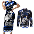 custom-north-kangaroos-football-couples-matching-short-sleeve-bodycon-dress-and-long-sleeve-button-shirt-roos-christmas-vibe-2023