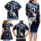 custom-north-kangaroos-football-family-matching-long-sleeve-bodycon-dress-and-hawaiian-shirt-roos-christmas-vibe-2023
