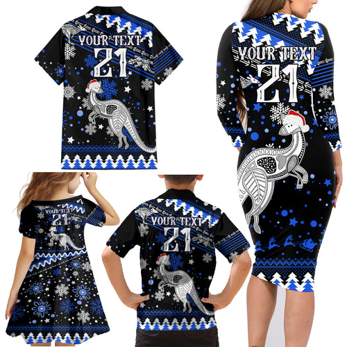 custom-north-kangaroos-football-family-matching-long-sleeve-bodycon-dress-and-hawaiian-shirt-roos-christmas-vibe-2023