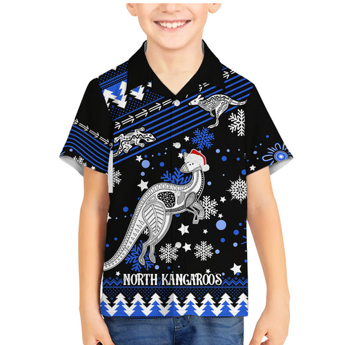 custom-north-kangaroos-football-family-matching-mermaid-dress-and-hawaiian-shirt-roos-christmas-vibe-2023
