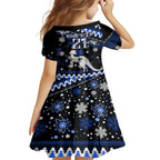 custom-north-kangaroos-football-family-matching-off-shoulder-long-sleeve-dress-and-hawaiian-shirt-roos-christmas-vibe-2023