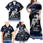custom-north-kangaroos-football-family-matching-off-shoulder-maxi-dress-and-hawaiian-shirt-roos-christmas-vibe-2023