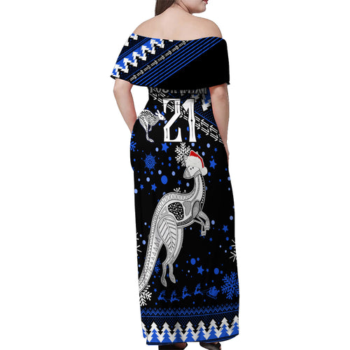 custom-north-kangaroos-football-family-matching-off-shoulder-maxi-dress-and-hawaiian-shirt-roos-christmas-vibe-2023