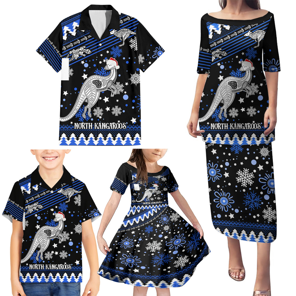 custom-north-kangaroos-football-family-matching-puletasi-dress-and-hawaiian-shirt-roos-christmas-vibe-2023