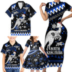 custom-north-kangaroos-football-family-matching-short-sleeve-bodycon-dress-and-hawaiian-shirt-roos-christmas-vibe-2023