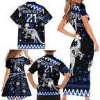 custom-north-kangaroos-football-family-matching-short-sleeve-bodycon-dress-and-hawaiian-shirt-roos-christmas-vibe-2023