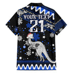 custom-north-kangaroos-football-family-matching-short-sleeve-bodycon-dress-and-hawaiian-shirt-roos-christmas-vibe-2023