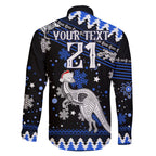 custom-north-kangaroos-football-family-matching-short-sleeve-bodycon-dress-and-hawaiian-shirt-roos-christmas-vibe-2023