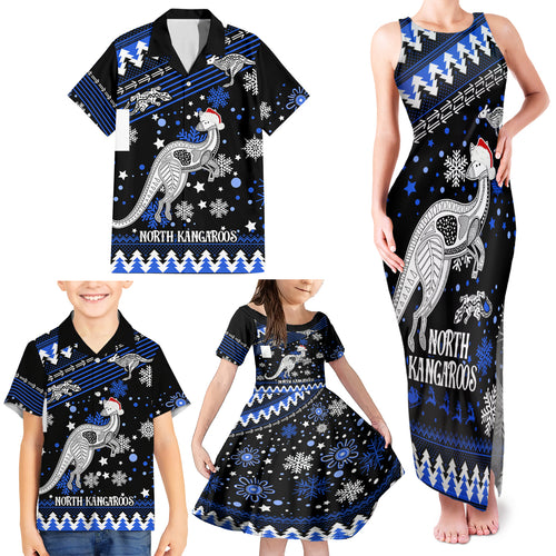 custom-north-kangaroos-football-family-matching-tank-maxi-dress-and-hawaiian-shirt-roos-christmas-vibe-2023