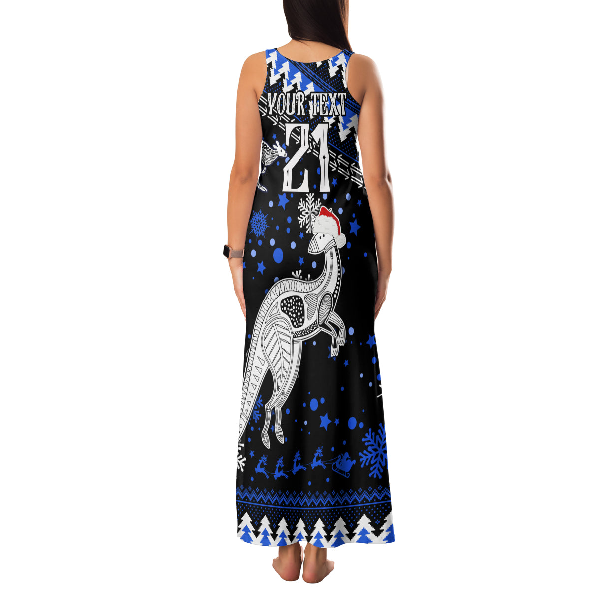 custom-north-kangaroos-football-family-matching-tank-maxi-dress-and-hawaiian-shirt-roos-christmas-vibe-2023