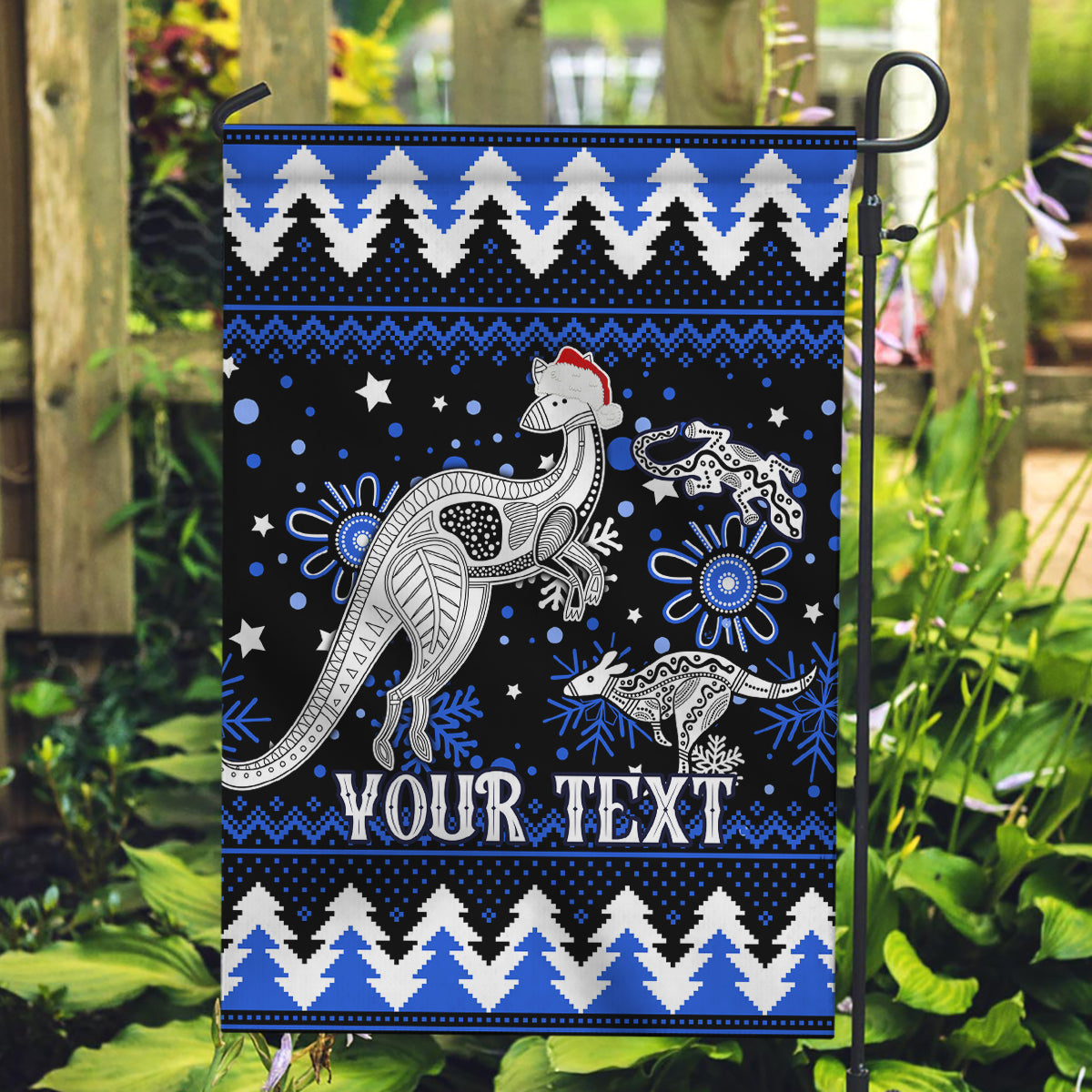 custom-north-kangaroos-football-garden-flag-roos-christmas-vibe-2023