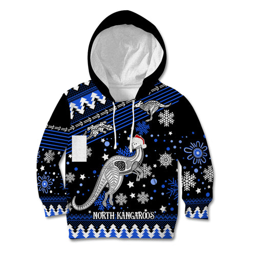 custom-north-kangaroos-football-kid-hoodie-roos-christmas-vibe-2023
