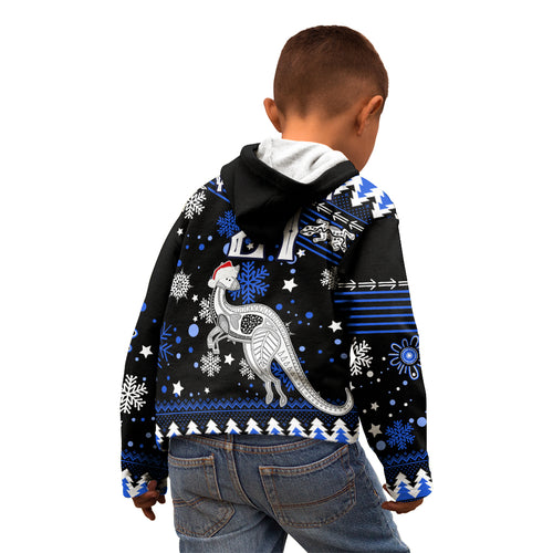 custom-north-kangaroos-football-kid-hoodie-roos-christmas-vibe-2023
