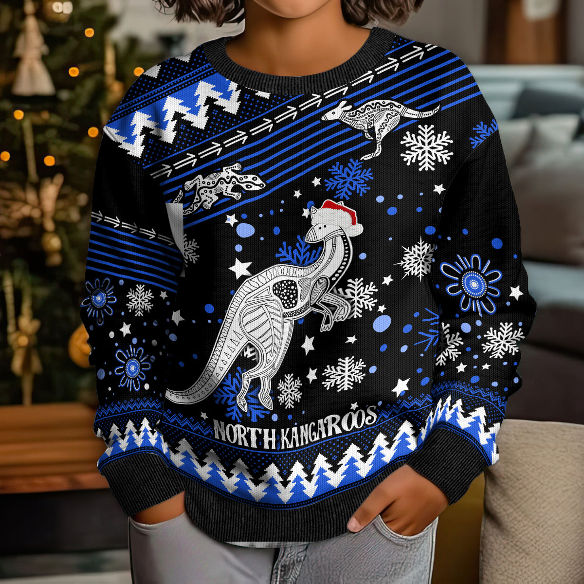 custom-north-kangaroos-football-kid-ugly-christmas-sweater-roos-christmas-vibe-2023