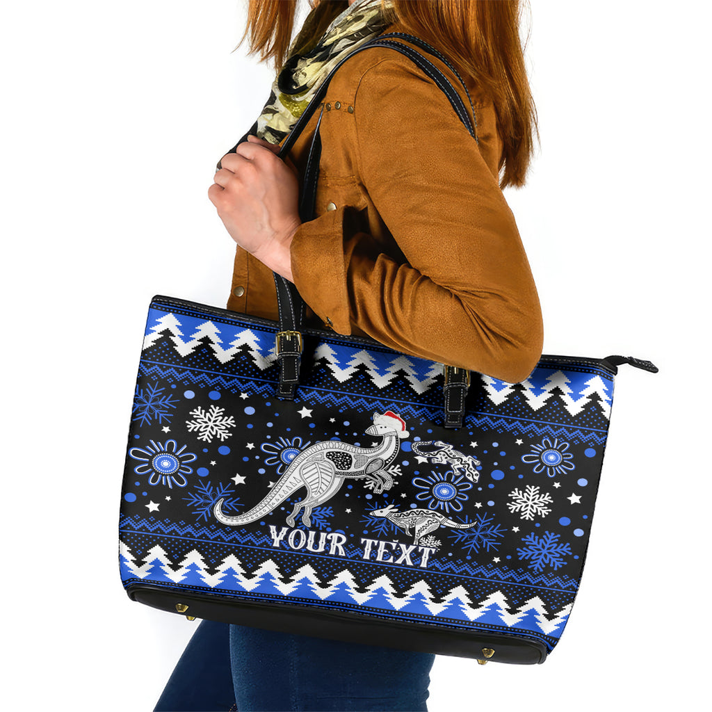 custom-north-kangaroos-football-leather-tote-bag-roos-christmas-vibe-2023