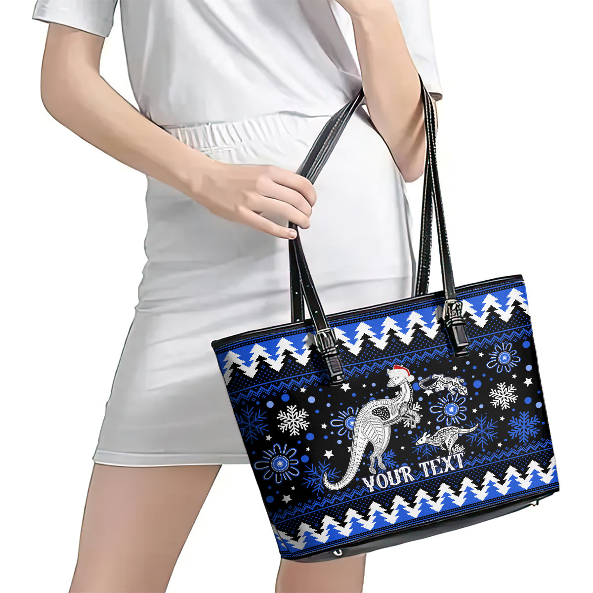 custom-north-kangaroos-football-leather-tote-bag-roos-christmas-vibe-2023